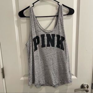 Victoria’s Secret PINK Gray Tank Top